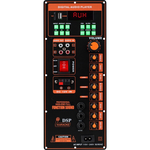 Main product image for Guitar/Karaoke Bluetooth 5.0 50W Plate Amp Board with Voice Cancellation and other DSP Features310-550